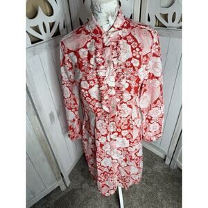 Vintage 60s Mod GoGo Dress The Spectator Red White 60s 70s Psychedelic M/L